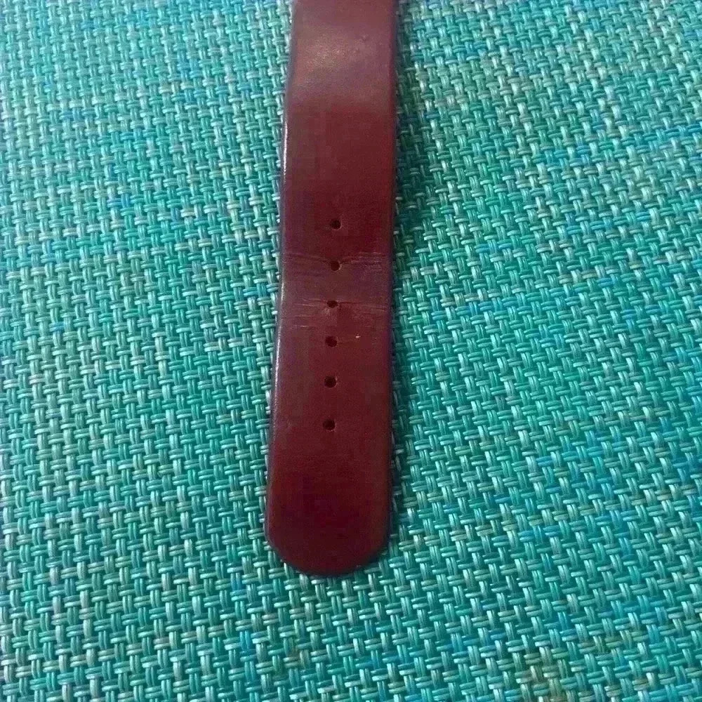 FURLA Watch // Rectangular Stainless Frame // Red Leather Band - Picture 5 of 5